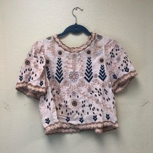 Embroidered Zara top